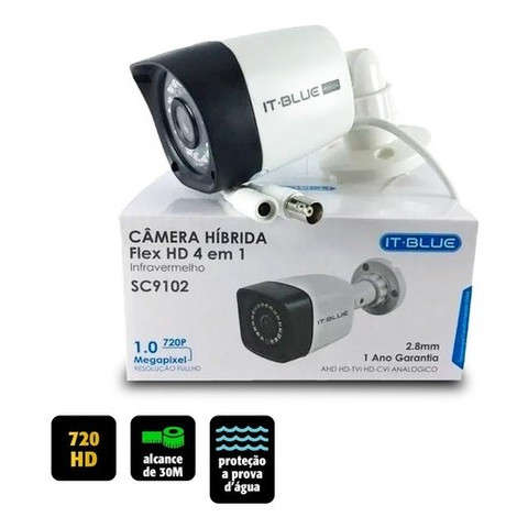 Camera Hibrida Hd 2.8mm 720p It-blue Sc9102 4 Em 1