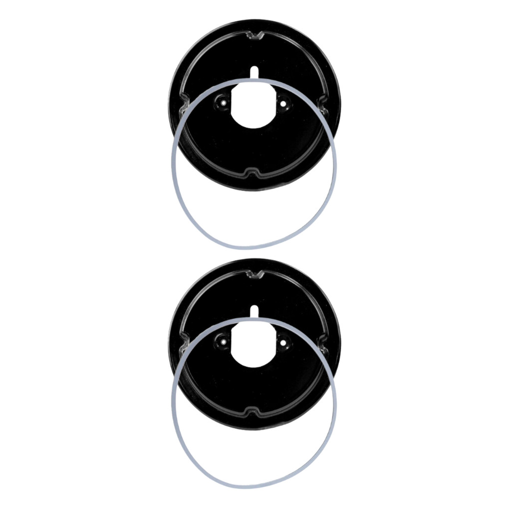 Conj. 2 Bases Trempes Semi-rápida + Vedações para Fogões Atlas Utop Glass 4 Bocas e 5 bocas