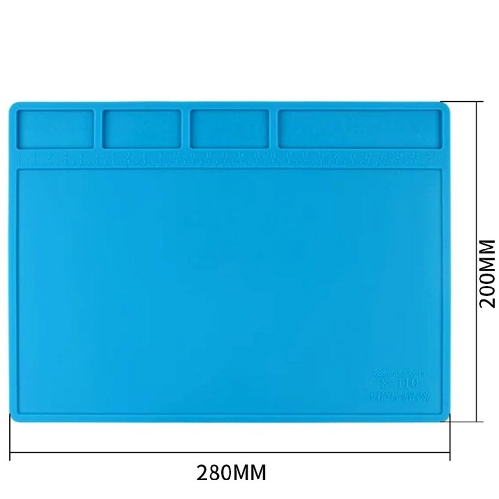 Tapete Manta Sillcone Antiestatica para Reparo Smartphones Eletrônica Soldagem Dessoldagem 28x20cm em Oferta na Shopee