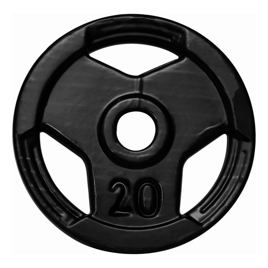 Anilha Sport 20 Kg Emborrachada P/ Barra Olímpica 50mm