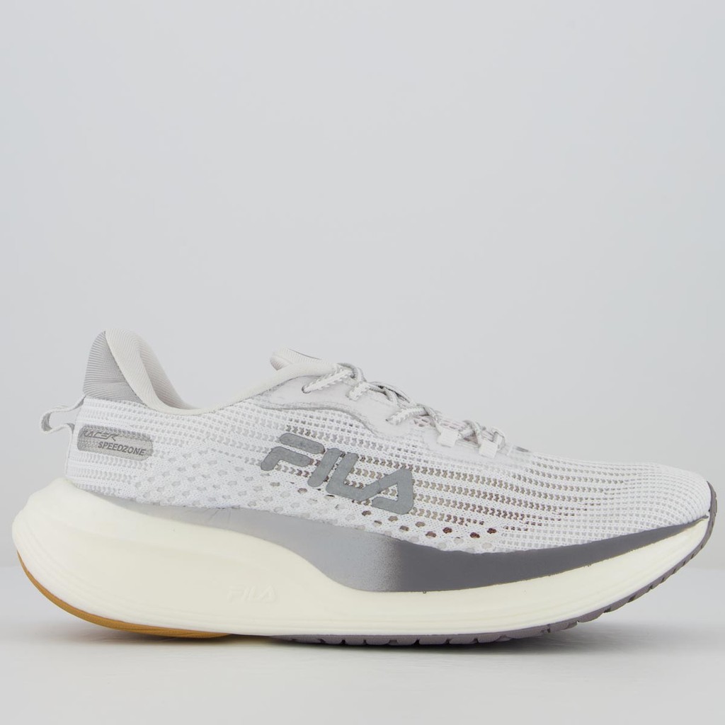 Tênis Fila Racer Speedzone Feminino Branco e Prata em Oferta na Shopee