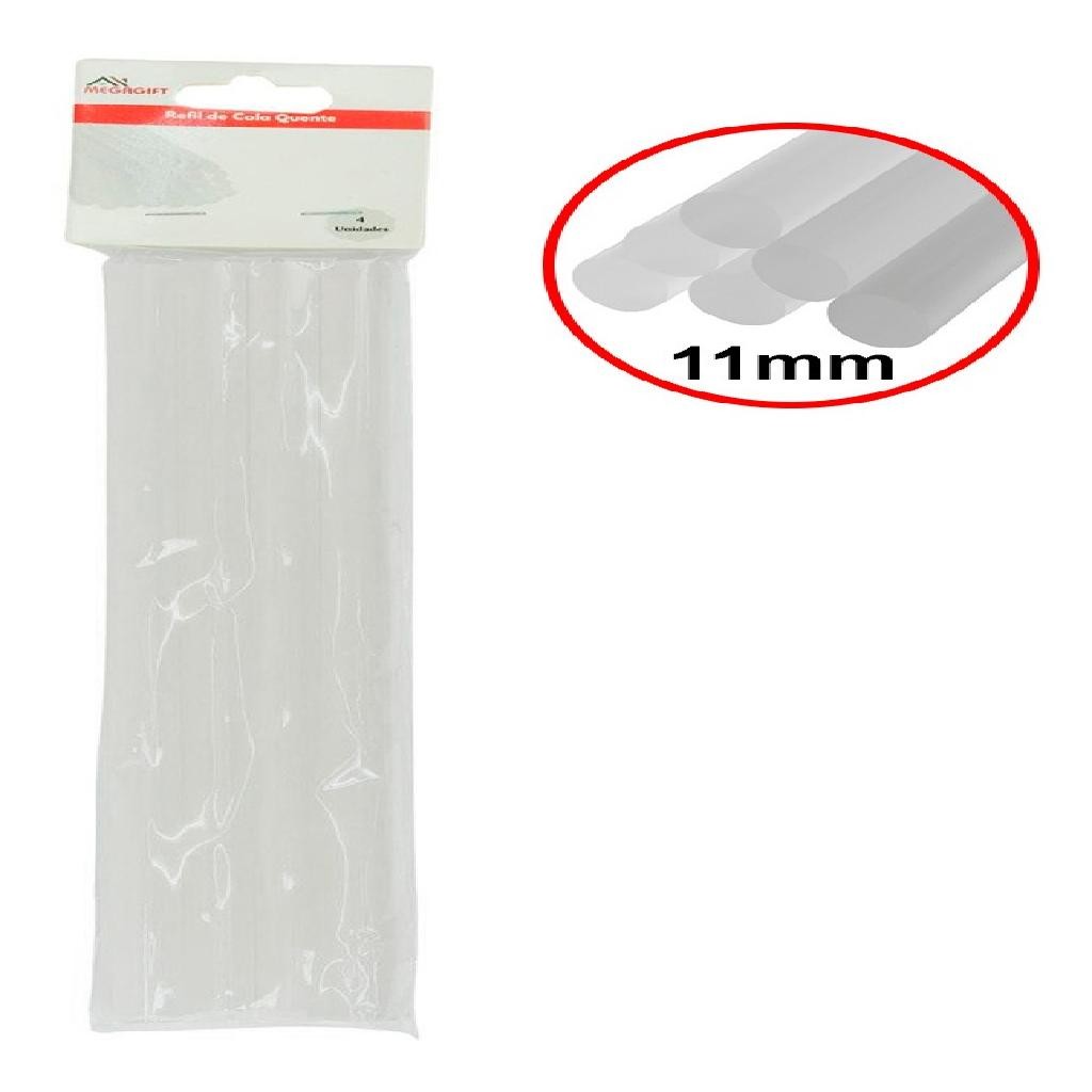 Bastão Cola Quente Refil Pistola Grosso 11mm Artesanato 4pçs