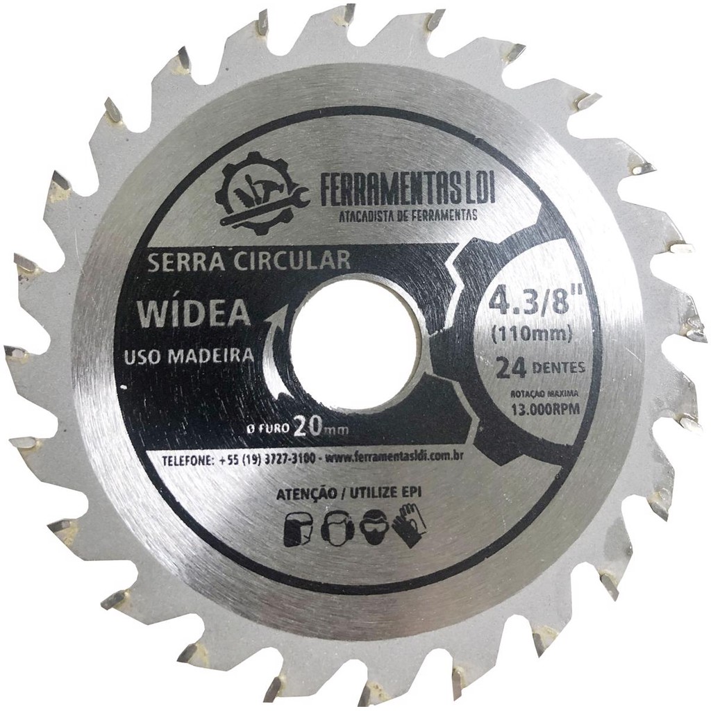 Disco Madeira Serra Circular 24 Dentes