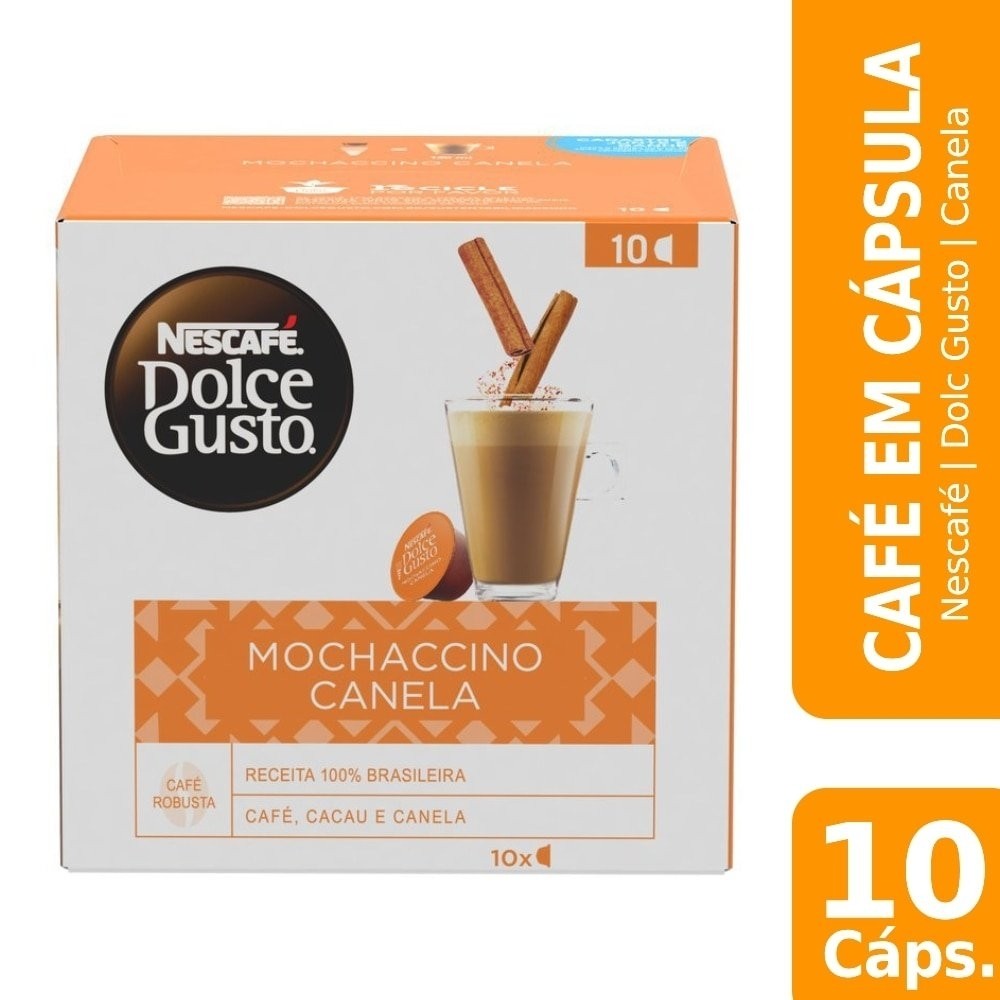 Café em Cápsula Nescafé Dolce Gusto Mochaccino Canela 10 Cápsulas - Food & Beverages