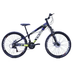 Bicicleta Vikingx Aro 26 Câmbios Importados 21v Aero Preto Amarelo