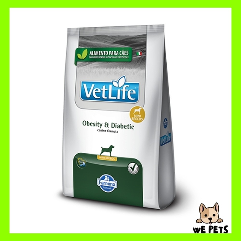 Ração Vet Life Cães Raças Pequenas Obesity & Diabetic 2Kg em Oferta na Shopee
