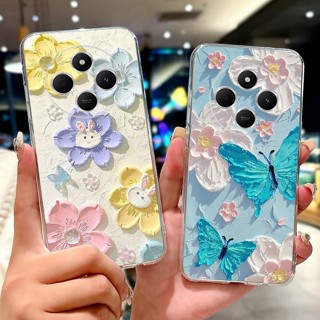 Para Xiaomi Redmi 14C 4G Caso Moda Flor Borboleta Silicone Macio Pára-Choques Capa Traseira Redmi14C 14 C 4G Embalagem em Oferta na Shopee