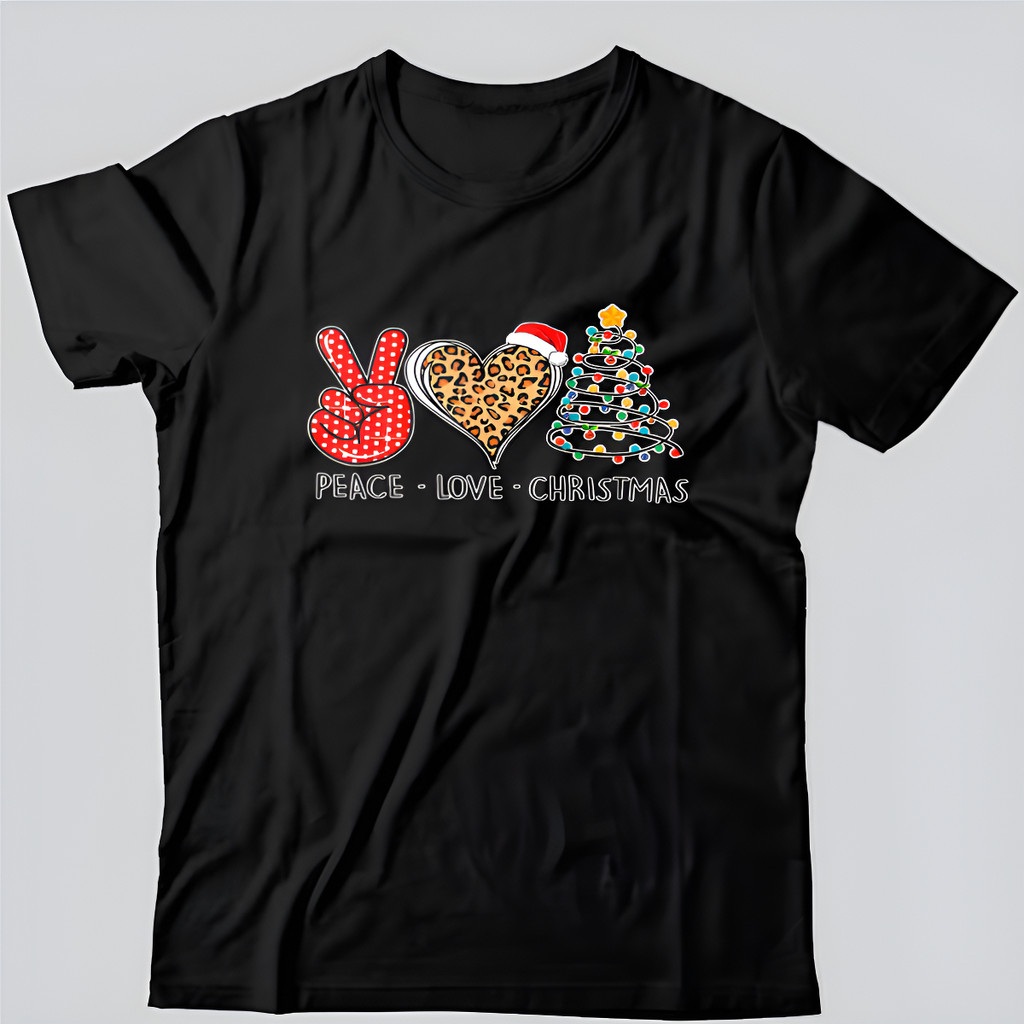 Camiseta Unissex Natal Natalina Paz Amor E Natal Merry Chris