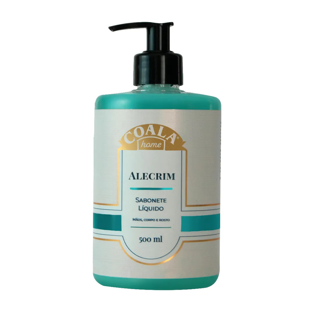 Sabonete Liquido Alecrim 500ml Coala - Mãos, Corpo e Rosto