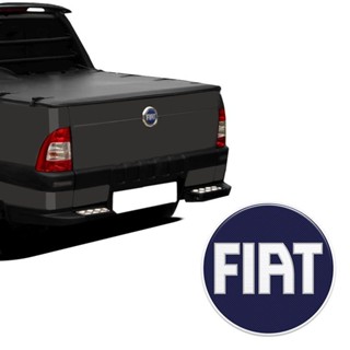 Emblema Fiat Azul Strada Ate 2005 Adesivo Traseiro Resinado em Oferta na Shopee