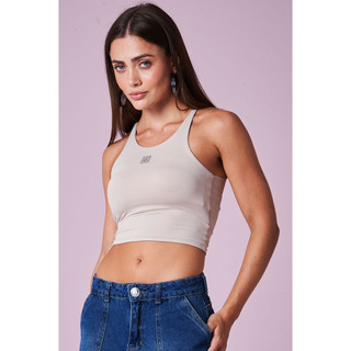 Cropped Feminino Fashion Fitness Planet Girls Bege em Oferta na Shopee
