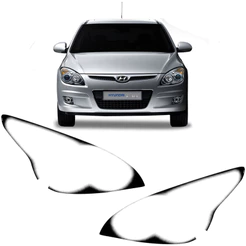 Aplique Farol Compativel I30 2009/2012 Mascara Negra Adesivo
