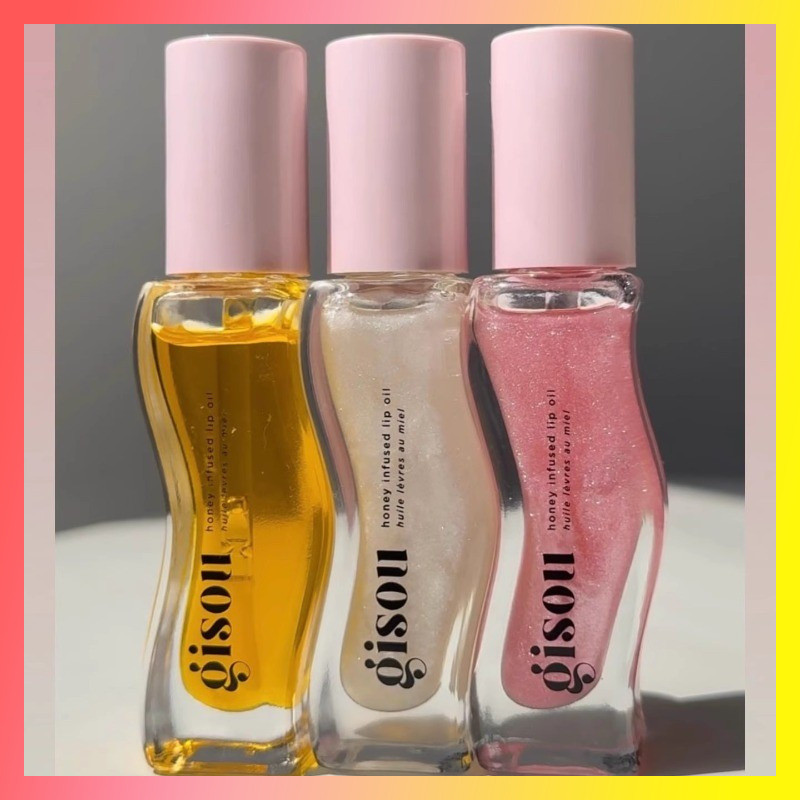 Gisou Mel Brilhante Óleo Labial Hidratante Bálsamo Anti-Seco Fácil De Transportar Rachaduras Brilho De Água Batom Cuidad em Oferta na Shopee