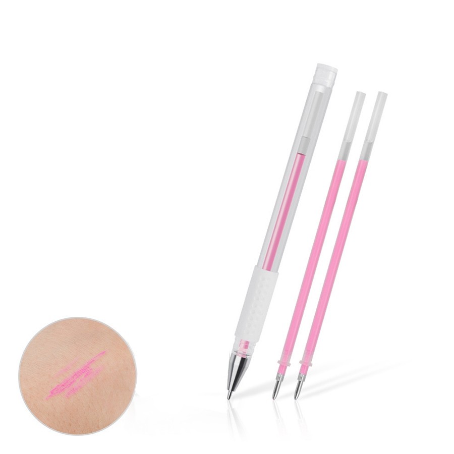 Caneta para design de sobrancelhas micropigmentação gel branca microblading marcação da pele cor aleatorio 17S