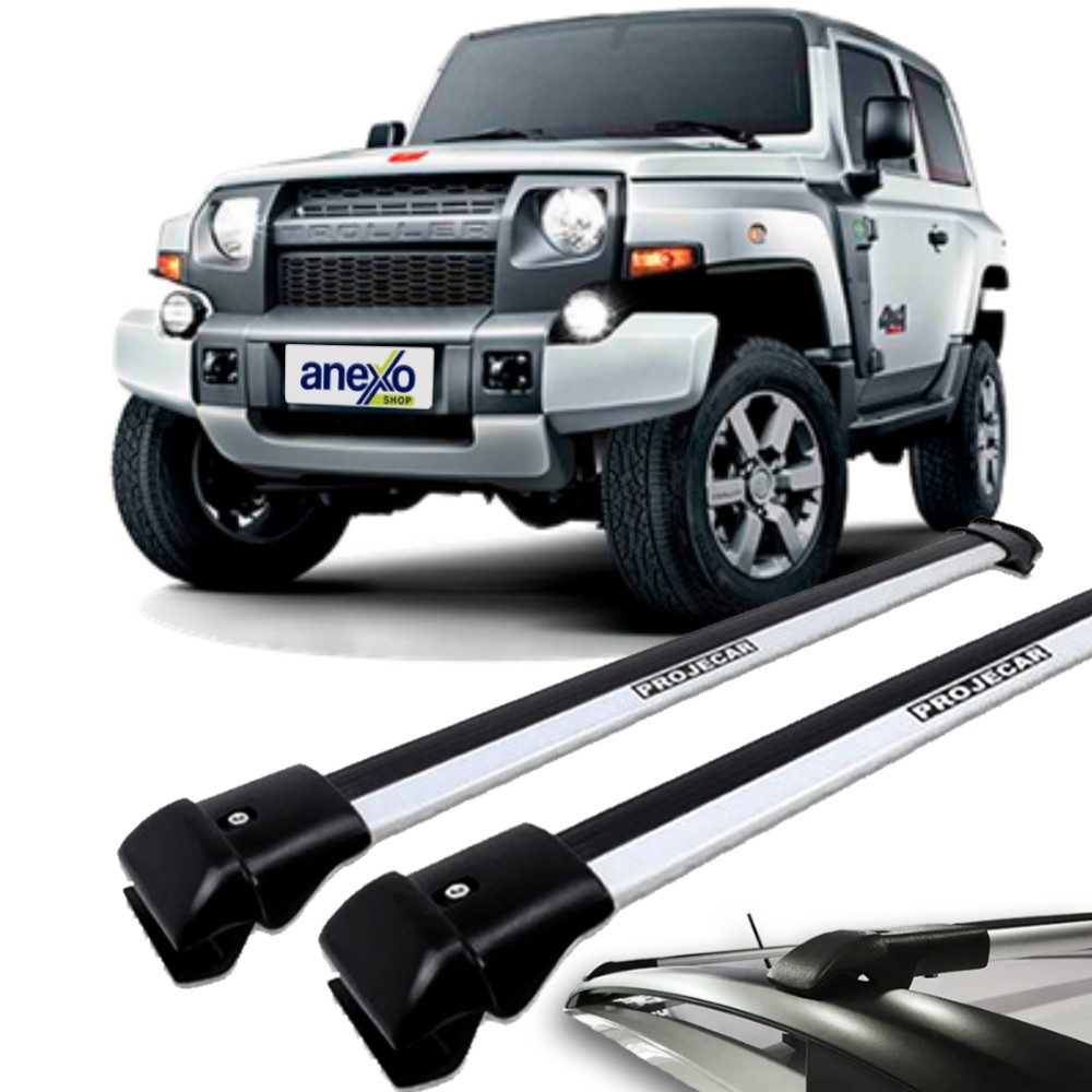 Rack de Teto T4 2010 a 2011 Projecar TS-2006 Travessa Longarina Slim Prata Par