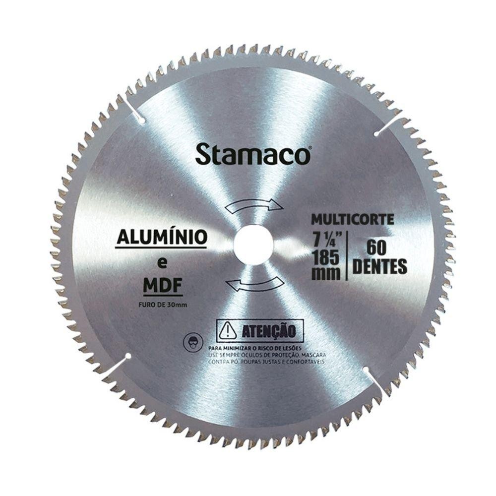 Disco Serra Circular Alumínio MDF 185mm 80 Dentes Stamaco em Oferta na Shopee
