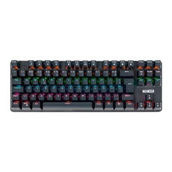 Teclado Mecanico Mancer Shade MK3, Rainbow, Switch Huano Vermelho, Preto, MCR-SHM3-RBW01RD