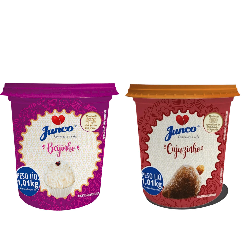 Kit Festa Junco 2 Sabores Brigadeiro - Cajuzinho + Beijinho