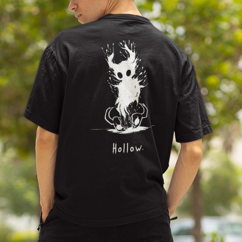 Camiseta Streetwear Cavaleiro Oco Vazio Jogo Hollow Knight em Oferta na Shopee