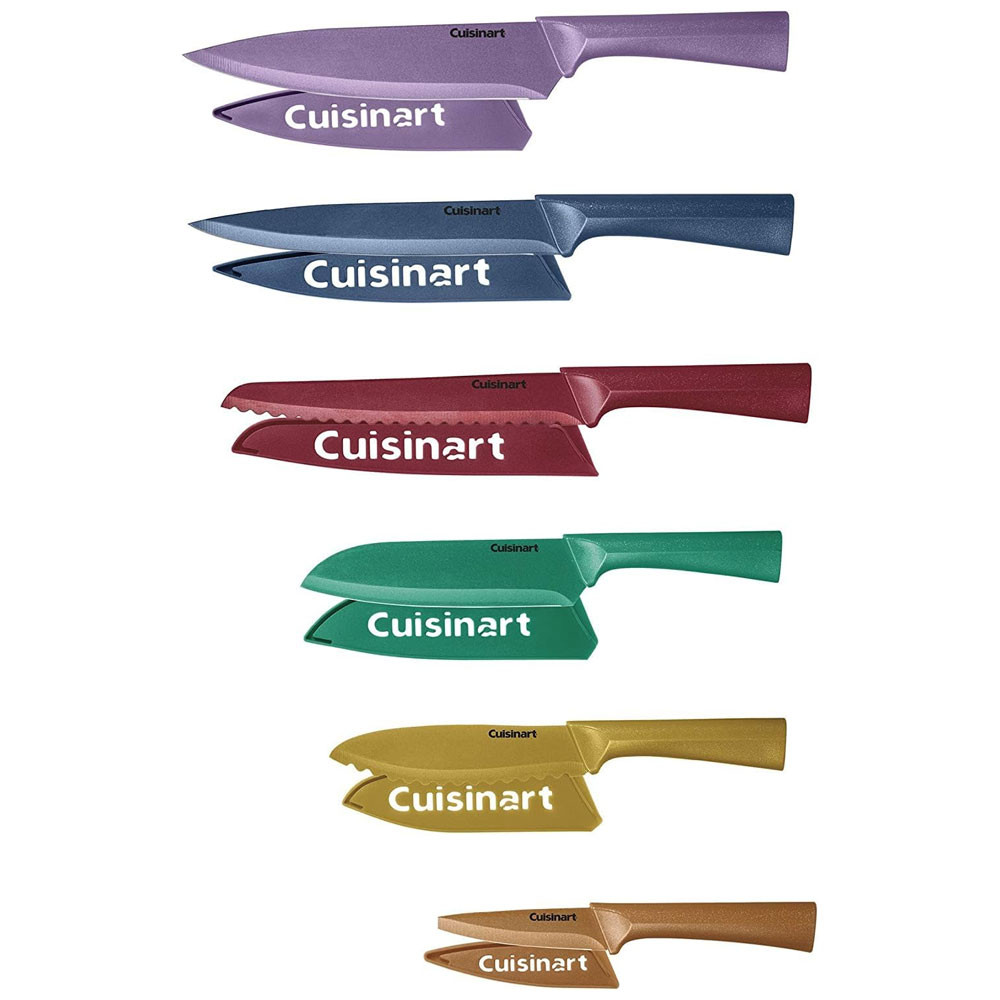 Conjunto De Facas Cuisinart Colors Com Protetor Lamina 12 Pç - C55-12PMC