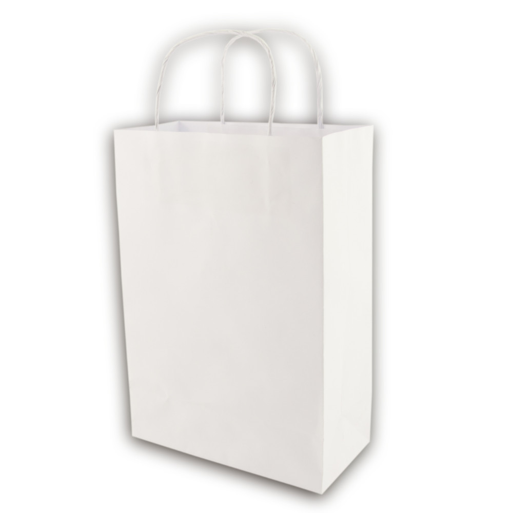 Sacola Branca Pequena 26x18x9 - 50 Unidades em Oferta na Shopee