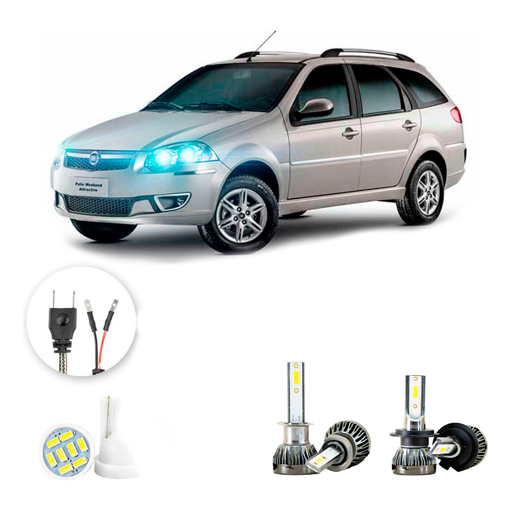 Ultra Led Nano 22000lm Fiat Palio Weekend 2013-2015 H1 H7