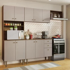 Armário de Cozinha Compacta 235cm Gourmet Madesa 02