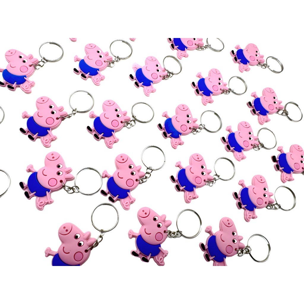 Lembrancinha George Pig Chaveiro 10un Mimo Tema Pepa Tema  Fesa Porquinho Novo