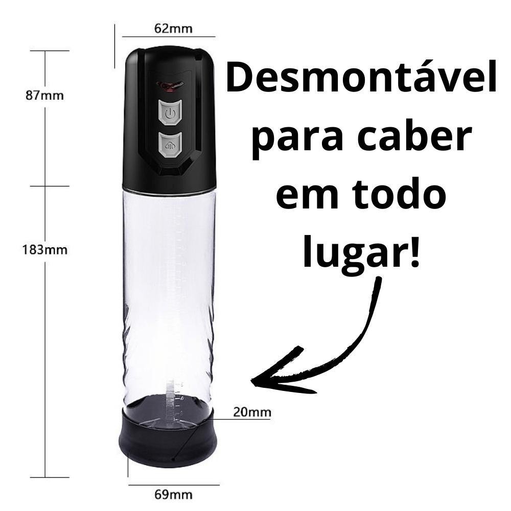 Bomba Elétrica Peniana Maior Sucção Forte Penis Sugador