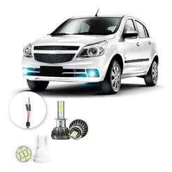 Ultra Led Nano 22000lm Chevrolet Agile 2010-2011 Farol Milha