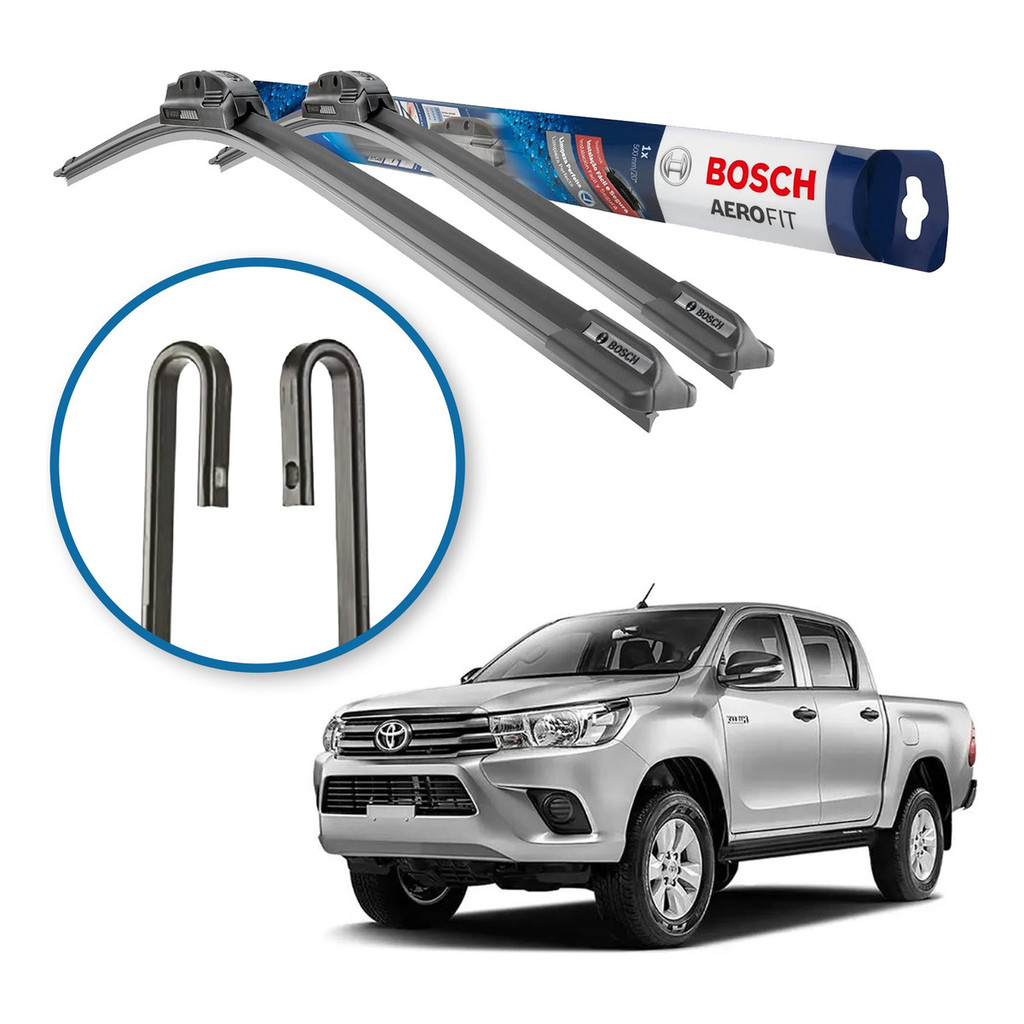 Palheta Chuva Parabrisa Bosch Toyota Hilux 2016 a 2019 em Oferta na Shopee