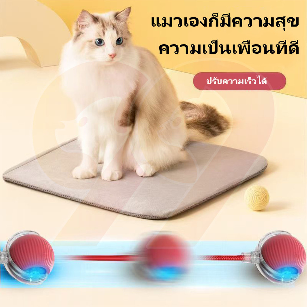 99PET ของเล่นแมวโต้ตอบ Ball ลูกบอลแมวอัติโนมัติ ลูกแมวหยอกล้ออัตโนมัติ สําหรับฝึกสุนัข แมว - ภาพที่ 4