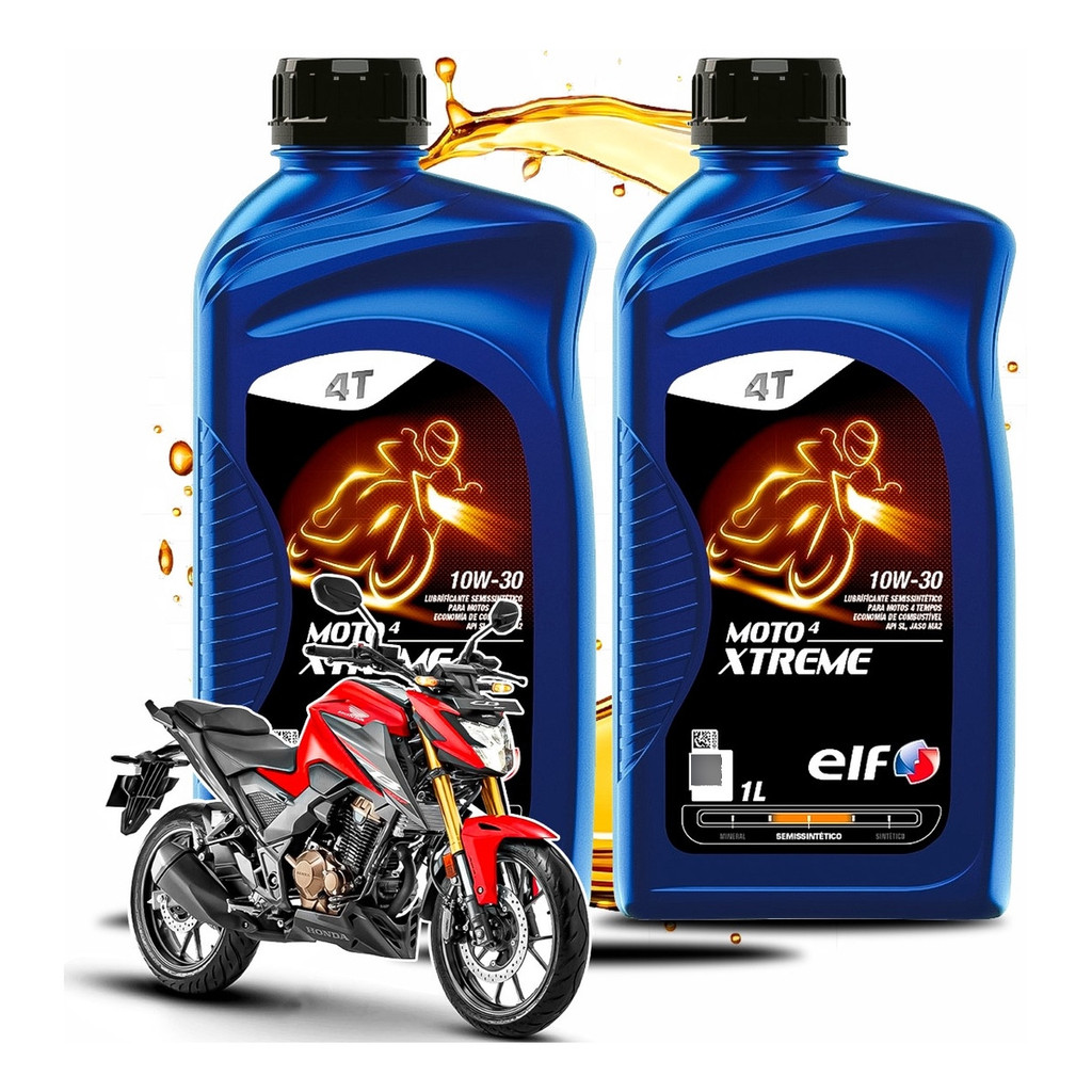 Troca de Óleo Honda XRE 300 Elf Semissintético Xtreme 10w-30 em Oferta na Shopee