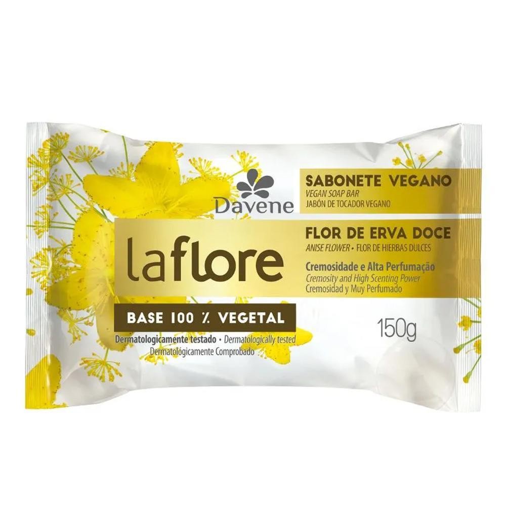 LA FLORE SABONETE EM BARRA VEGETAL FLOR DE ERVA DOCE COM 150G