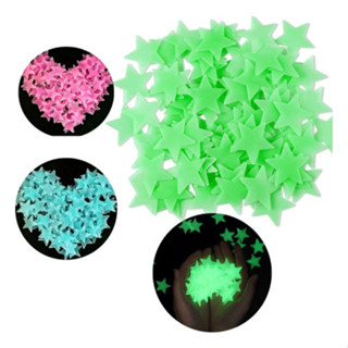 Estrelas Fluorescentes Neon Unidades Brilha No Escuro Teto Parede Unidades com adesivo em Oferta na Shopee