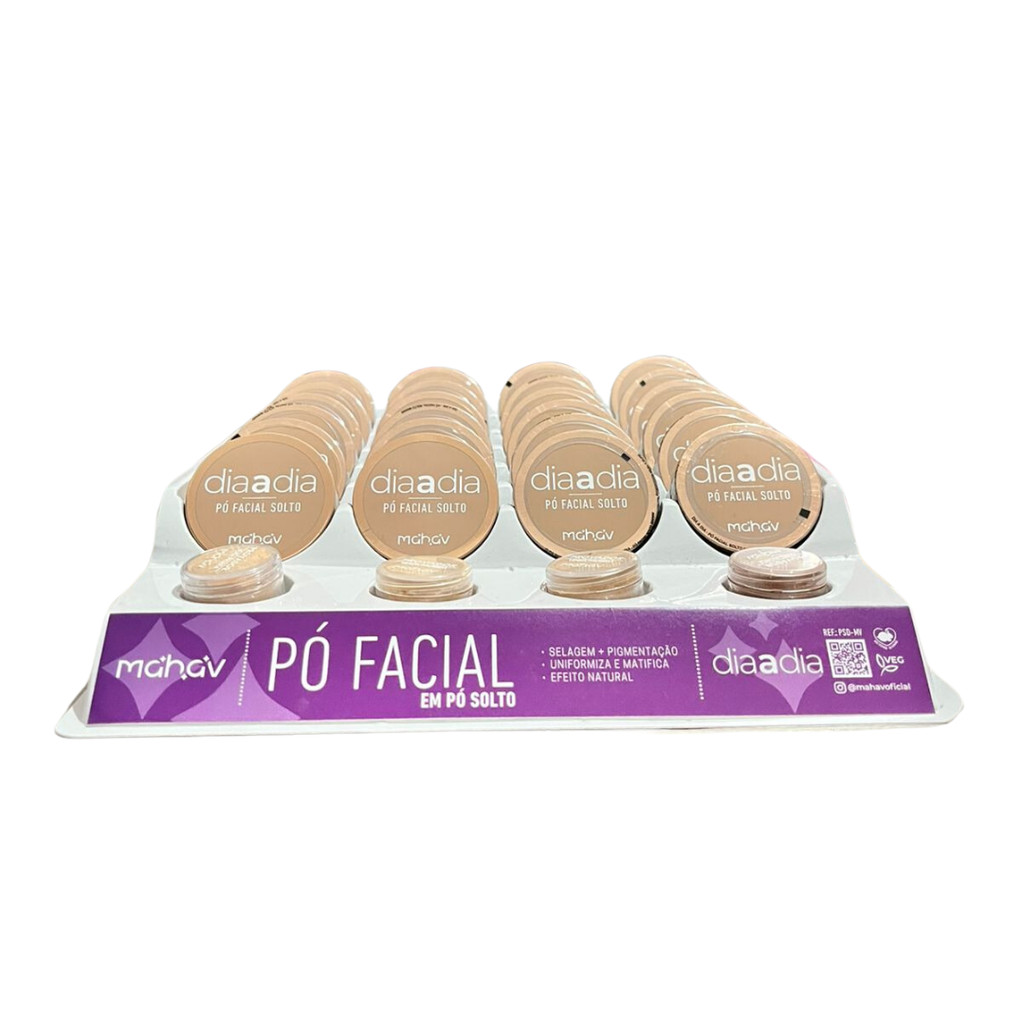 Box c/24 - Pó Facial Solto Dia a Dia Mahav - PSD-MV