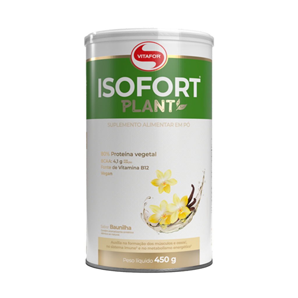Proteina Vegetal - Isofort Plant 450g Baunilha - Vitafor em Oferta na Shopee