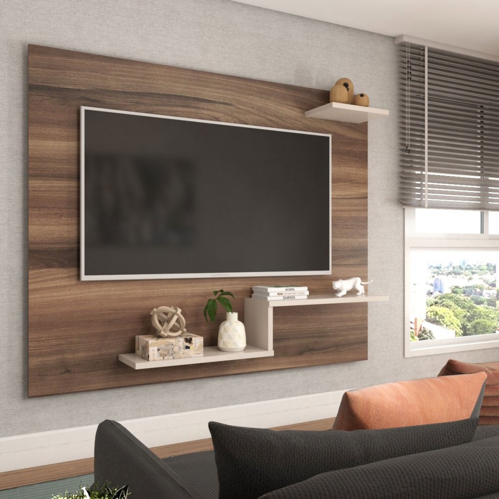 Painel para TV Até 43 Polegadas La Casa 3 Prateleiras - Home & Living