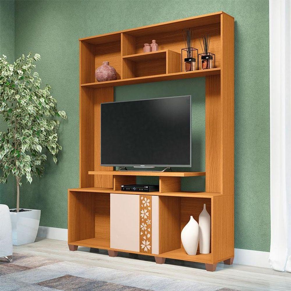 Estante Para Sala Milla Cinamomo Off White - HB Móveis em Oferta na Shopee