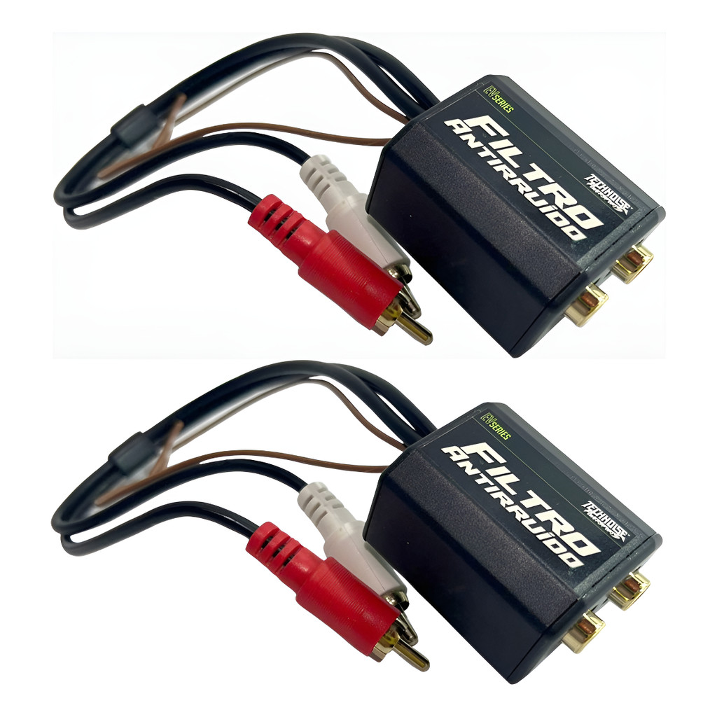 02 Filtro Antiruido Rca Som Eletromagnético Stereo Technoise em Oferta na Shopee