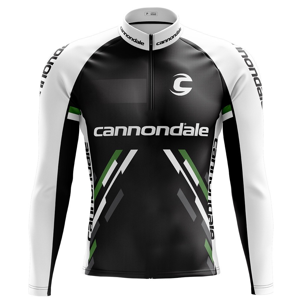 Camisa Ciclismo Camiseta Ciclista Roupa de Ciclismo Masculina Mountain Bike Cannondale Manga Longa Com Bolsos