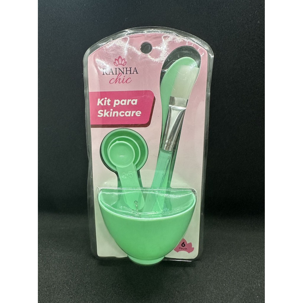 Conjunto Para Skin Care Pote Colher Pincel Espátula em Oferta na Shopee