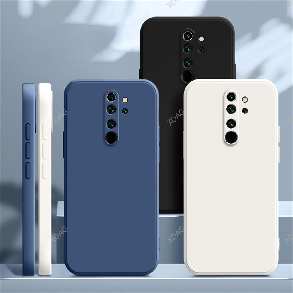 Capa De Telefone Original Para Xiaomi Redmi Note8 Note 8 Pro 8Pro Alta Qualidade Fundas Quadrado Silicone Líquido Luxo T