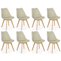 Conjunto 08 Cadeiras Eames Wood Leda Design