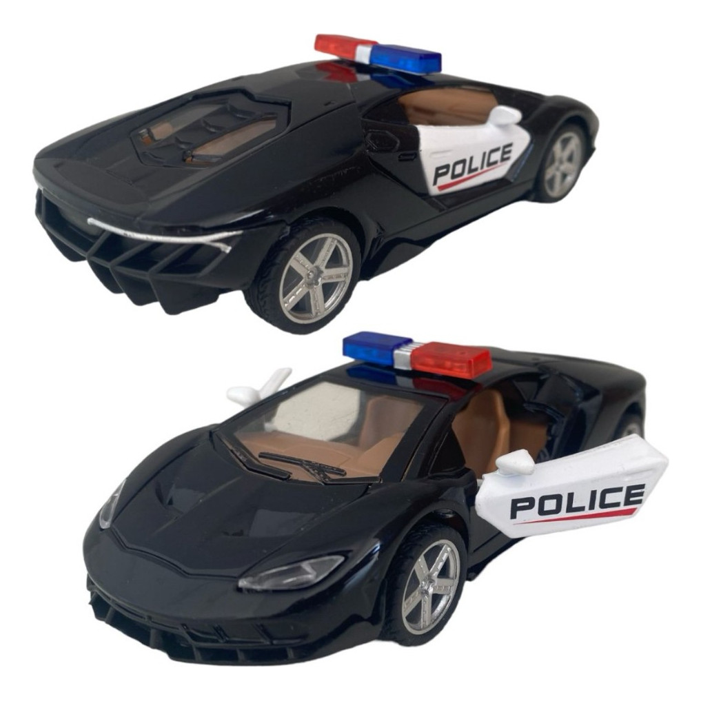 Miniatura Carro Lamborghini Centenário Da Policia Metal