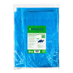 Lona de Polietileno Menegotti 9x4m 100 Micras Azul com Proteção UV – 2,570kg