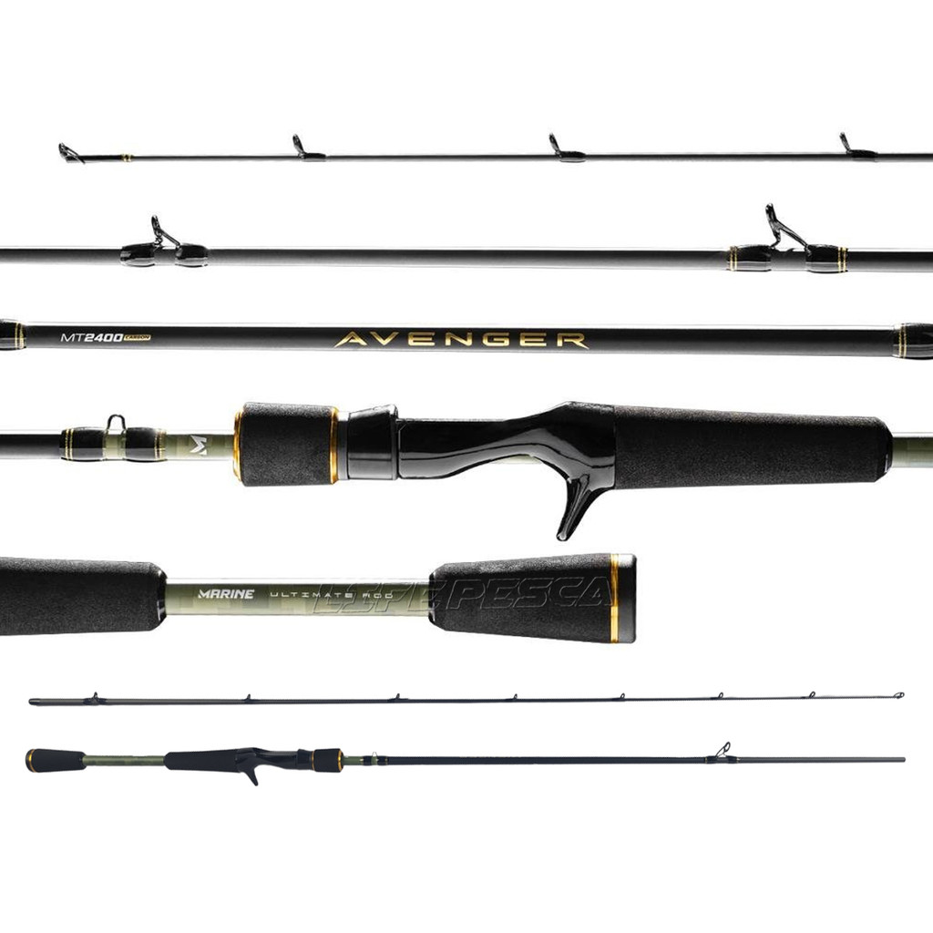 Vara Para Carretilha Marine Avenger 6'0" (1,83m) 17-25Lbs AVG-C602MHF - 2 Partes