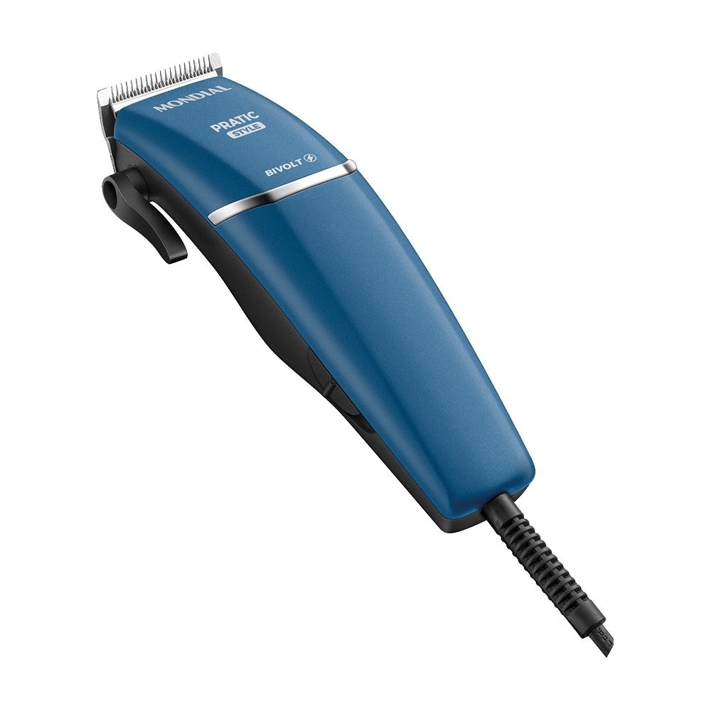 Cortador De Cabelo Mondial CR-10-BI - Azul, Bivolt