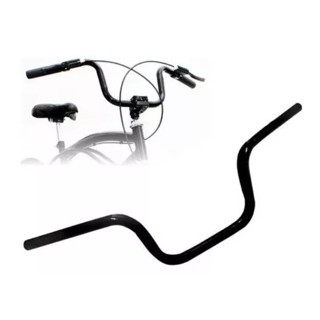 Guidão Tipo Moto Cg Titan aço Reforçado preto para bike bicicleta para mesa 21.1mm em Oferta na Shopee