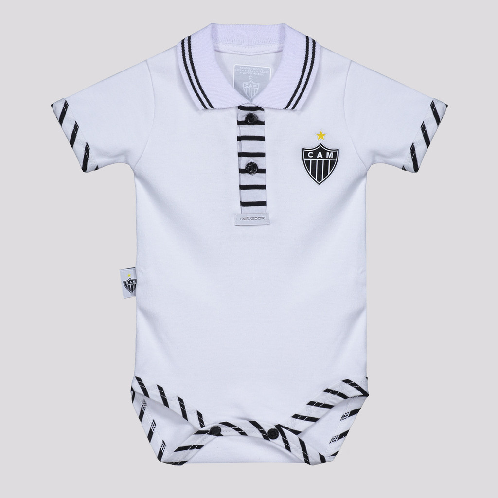 Body Polo Atlético Mineiro Branco